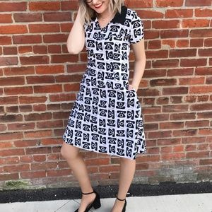 Bea & Dot by ModCloth telephone print dress